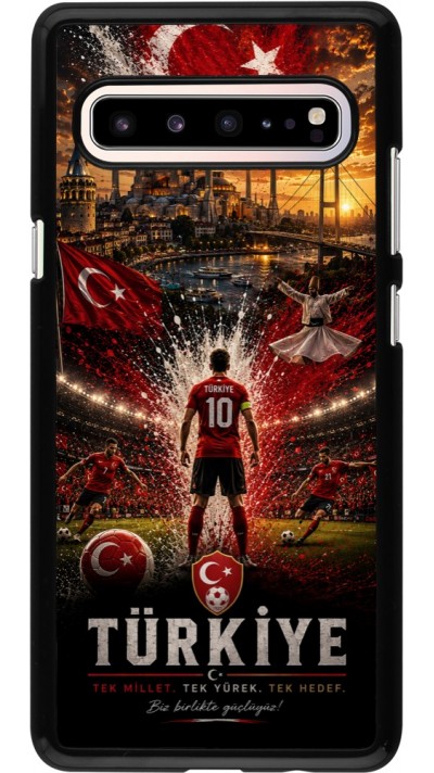 Samsung Galaxy S10 5G Case Hülle - Fussball Türkei splash 2026