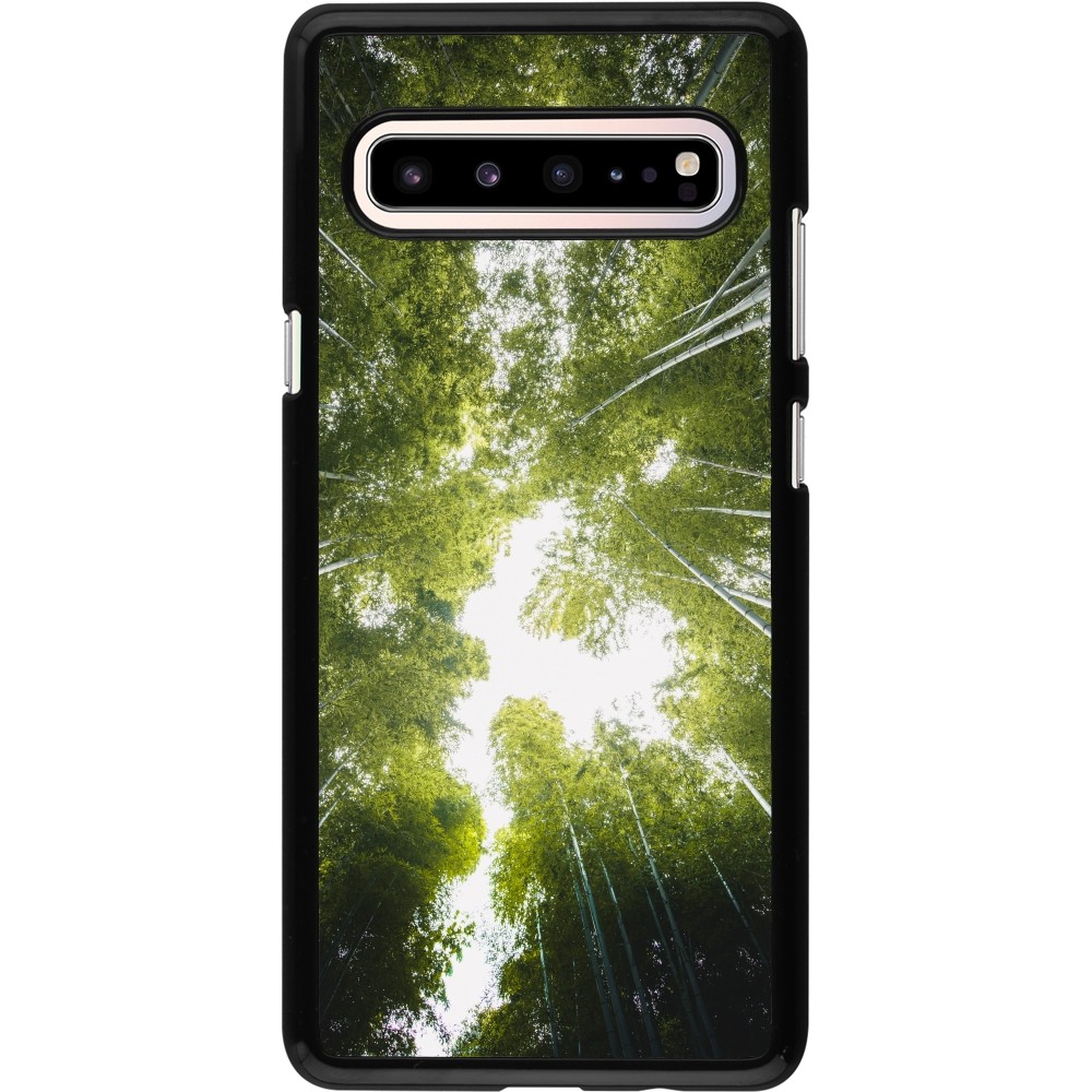 Samsung Galaxy S10 5G Case Hülle - Spring 23 forest blue sky