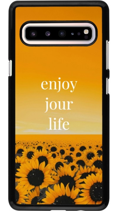 Samsung Galaxy S10 5G Case Hülle - Summer 2025 Enjoy your life