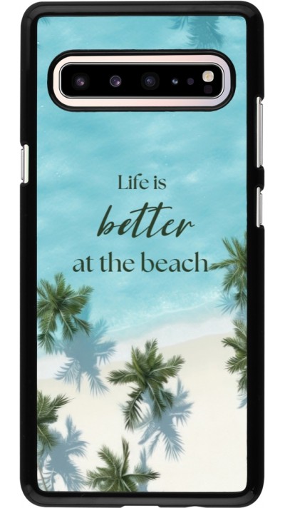 Samsung Galaxy S10 5G Case Hülle - Summer 2025 Life is better at the beach