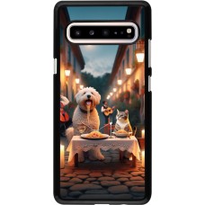 Samsung Galaxy S10 5G Case Hülle - Valentin 2024 Hund & Katze Kerzenlicht