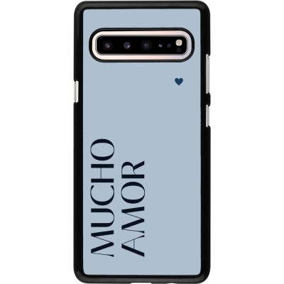 Samsung Galaxy S10 5G Case Hülle - Valentine 2024 mucho amor azul