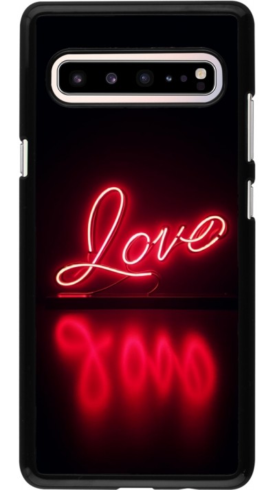 Samsung Galaxy S10 5G Case Hülle - Valentine 2025 Neon Liebe