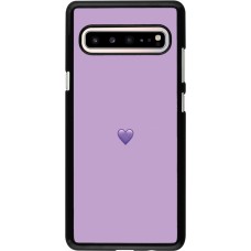 Samsung Galaxy S10 5G Case Hülle - Valentine 2023 purpule single heart