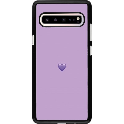 Samsung Galaxy S10 5G Case Hülle - Valentine 2023 purpule single heart