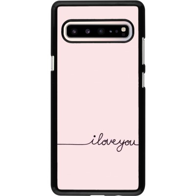 Samsung Galaxy S10 5G Case Hülle - Valentine 2023 i love you writing