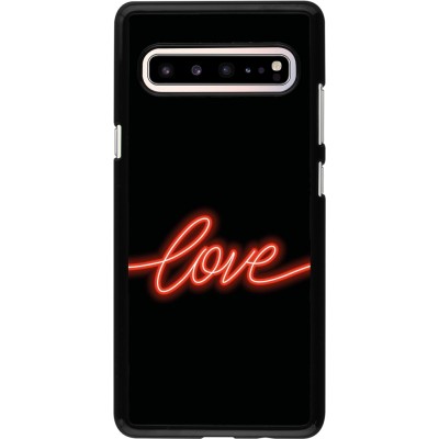 Samsung Galaxy S10 5G Case Hülle - Valentine 2023 neon love