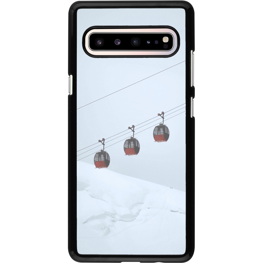 Samsung Galaxy S10 5G Case Hülle - Winter 22 ski lift