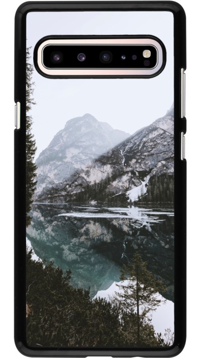 Samsung Galaxy S10 5G Case Hülle - Winter 22 snowy mountain and lake