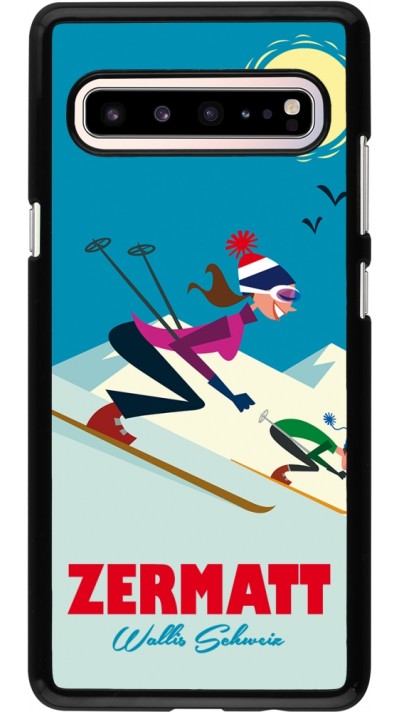 Samsung Galaxy S10 5G Case Hülle - Zermatt Ski Downhill