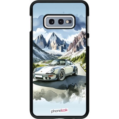 Samsung Galaxy S10e Case Hülle - Porsche 911 Berg Aquarell