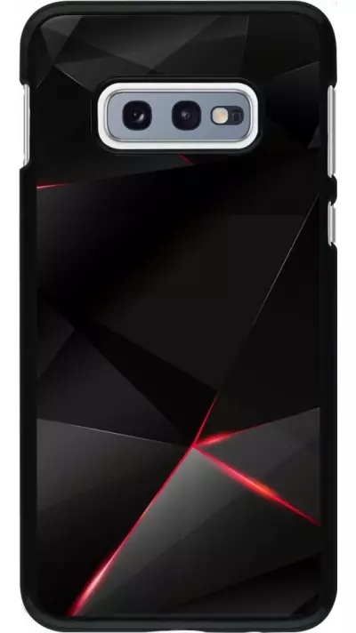 Hülle Samsung Galaxy S10e - Black Red Lines