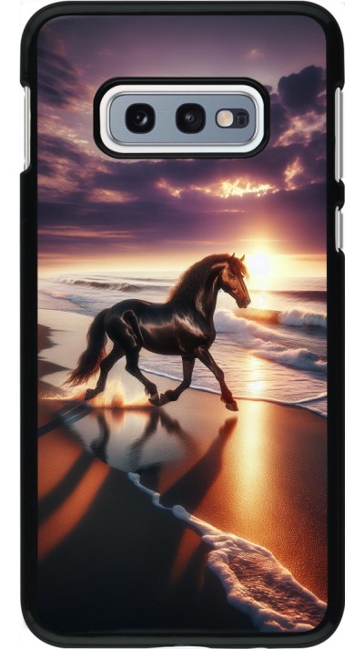 Samsung Galaxy S10e Case Hülle - Pferd majestätisch Strand