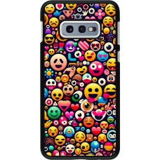 Samsung Galaxy S10e Case Hülle - Emoji Mix Farbe