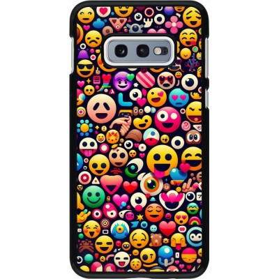 Samsung Galaxy S10e Case Hülle - Emoji Mix Farbe