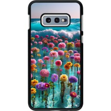 Samsung Galaxy S10e Case Hülle - Blumenmeer Wellen