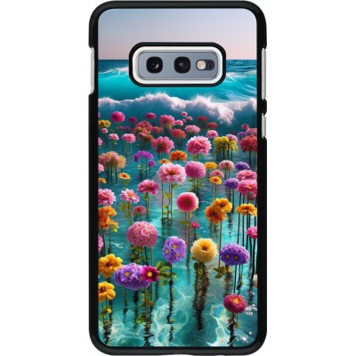 Samsung Galaxy S10e Case Hülle - Blumenmeer Wellen