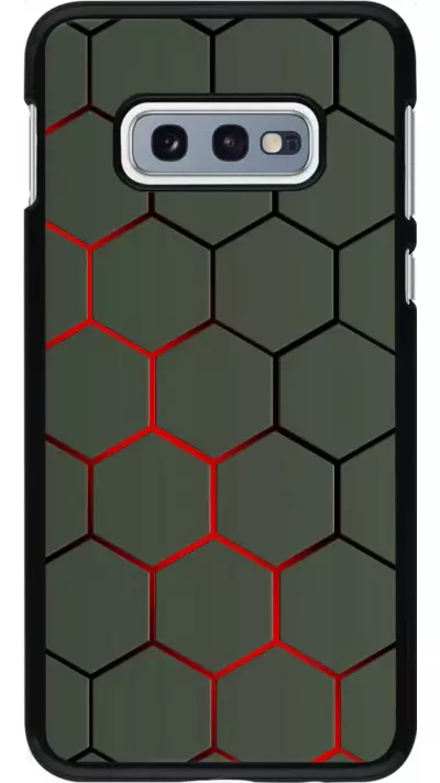 Hülle Samsung Galaxy S10e - Geometric Line red