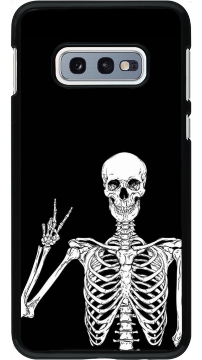Samsung Galaxy S10e Case Hülle - Halloween 2023 peace skeleton