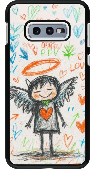Coque Samsung Galaxy S10e - Little Angel Sketch Love