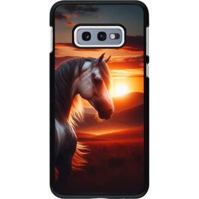 Samsung Galaxy S10e Case Hülle - Majestätischer Sonnenuntergang Pferd