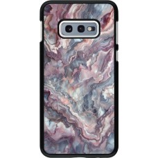 Samsung Galaxy S10e Case Hülle - Violetter silberner Marmor