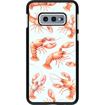 Samsung Galaxy S10e Case Hülle - Muster von pastellfarbenen Hummern