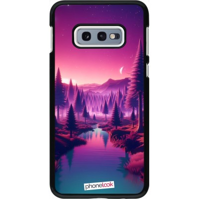 Samsung Galaxy S10e Case Hülle - Lila-rosa Landschaft