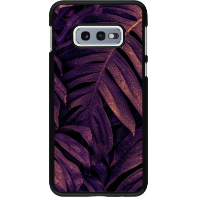 Samsung Galaxy S10e Case Hülle - Purple Light Leaves