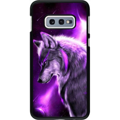 Hülle Samsung Galaxy S10e - Purple Sky Wolf
