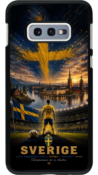 Samsung Galaxy S10e Case Hülle - Fussball Schweden splash 2026