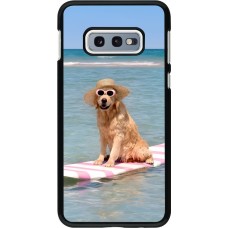 Samsung Galaxy S10e Case Hülle - Summer Dog on Paddle