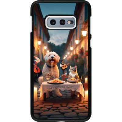 Samsung Galaxy S10e Case Hülle - Valentin 2024 Hund & Katze Kerzenlicht