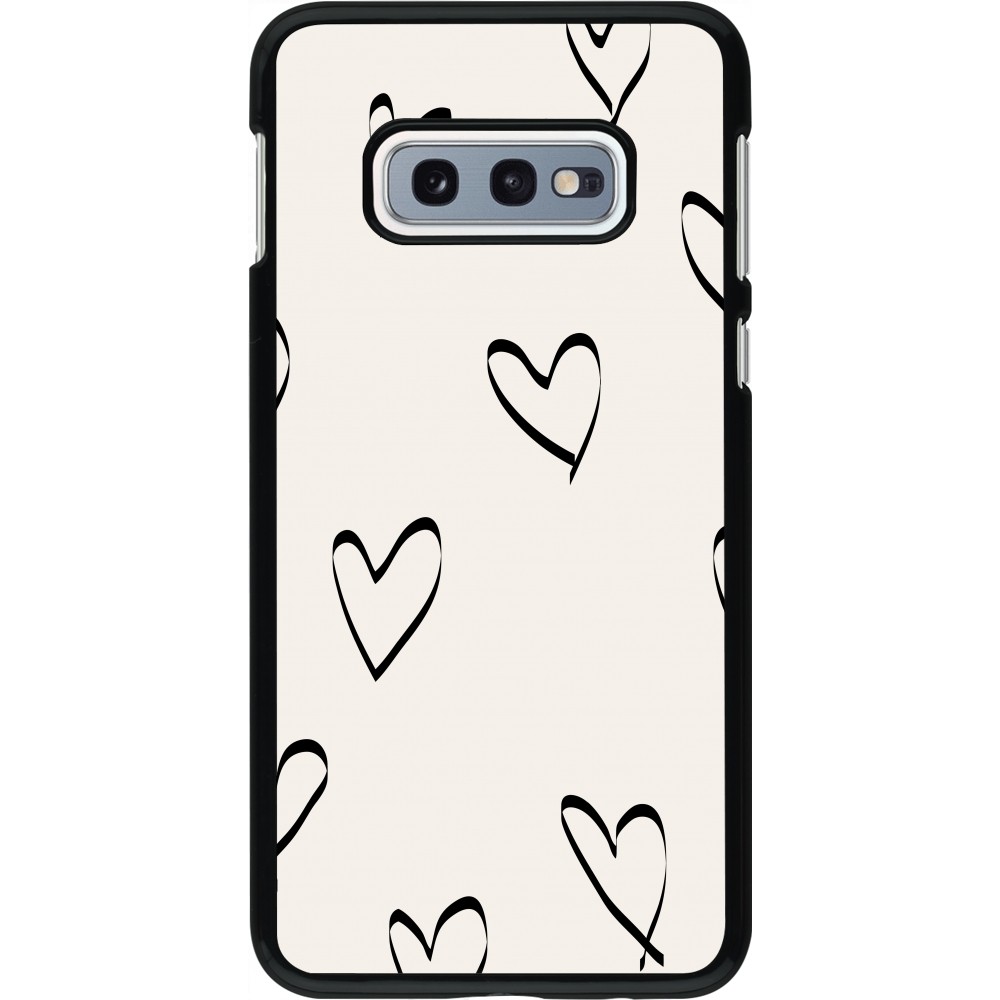 Samsung Galaxy S10e Case Hülle - Valentine 2023 minimalist hearts