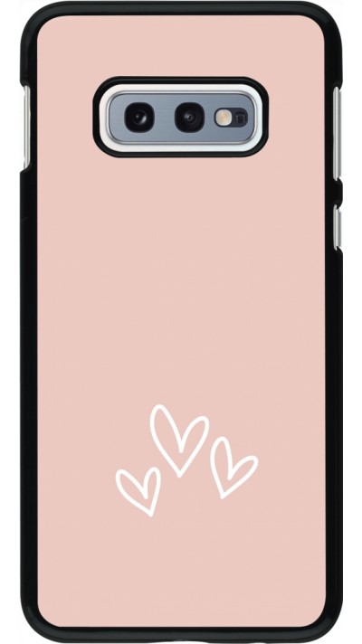 Samsung Galaxy S10e Case Hülle - Valentine 2023 three minimalist hearts