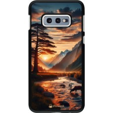 Samsung Galaxy S10e Case Hülle - Tal Sonnenuntergang Hirsch Baum