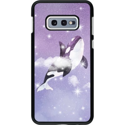 Hülle Samsung Galaxy S10e - Whale in sparking stars