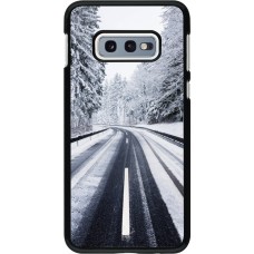 Samsung Galaxy S10e Case Hülle - Winter 22 Snowy Road