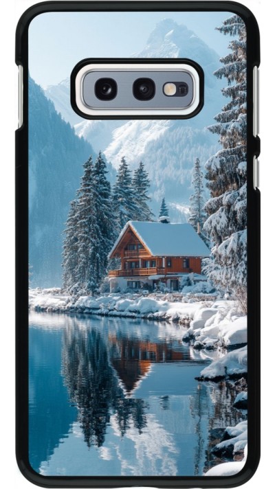 Samsung Galaxy S10e Case Hülle - Winter 25 Winter house forest day