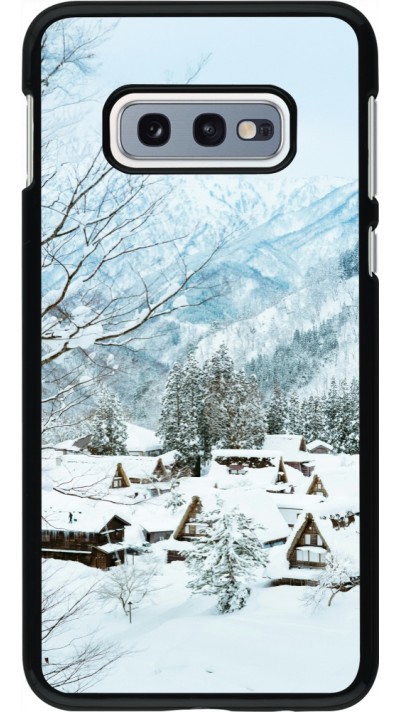 Samsung Galaxy S10e Case Hülle - Winter 25 Winter snowy landscape