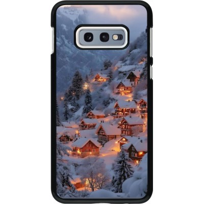 Samsung Galaxy S10e Case Hülle - Winter 25 Winter snowy village