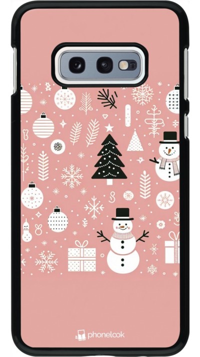 Samsung Galaxy S10e Case Hülle - Weihnachten 2024 Rose Schneemann Weihnachten
