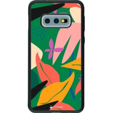 Hülle Samsung Galaxy S10e - Silikon schwarz Abstract Jungle