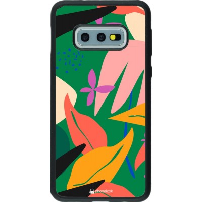 Hülle Samsung Galaxy S10e - Silikon schwarz Abstract Jungle