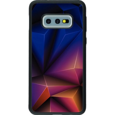 Hülle Samsung Galaxy S10e - Silikon schwarz Abstract Triangles 