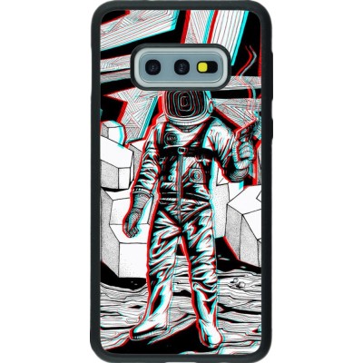 Hülle Samsung Galaxy S10e - Silikon schwarz Anaglyph Astronaut