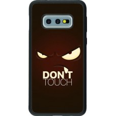 Hülle Samsung Galaxy S10e - Silikon schwarz Angry Dont Touch