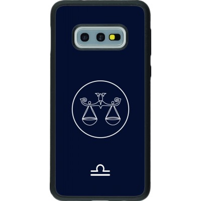 Samsung Galaxy S10e Case Hülle - Silikon schwarz Astrologie Waage