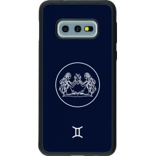 Samsung Galaxy S10e Case Hülle - Silikon schwarz Astrologie Zwillinge