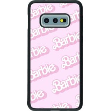 Samsung Galaxy S10e Case Hülle - Silikon schwarz Barbie light pink pattern